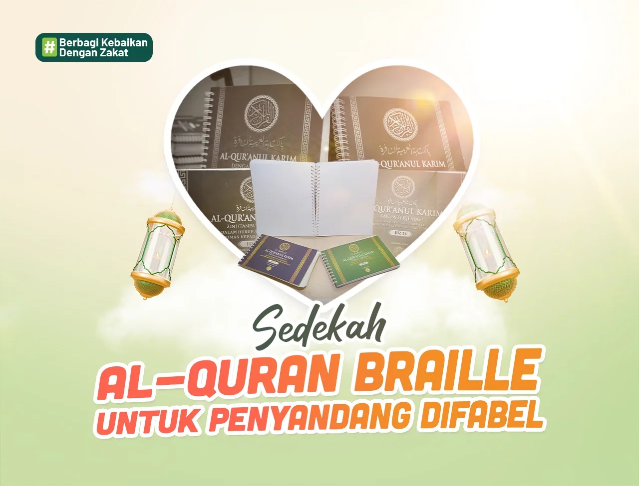 BANTU SAHABAT TUNANETRA DENGAN SEDEKAH ALQUR'AN BRAILLE